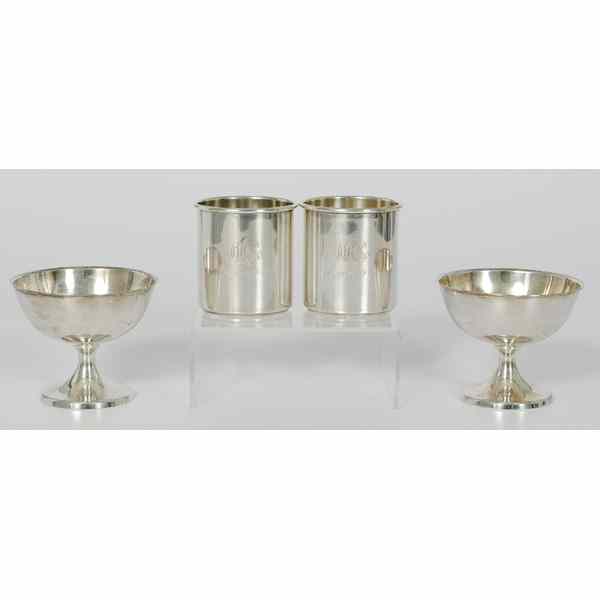 Appraisal: Group of Sterling Tablewares American a group of four sterling