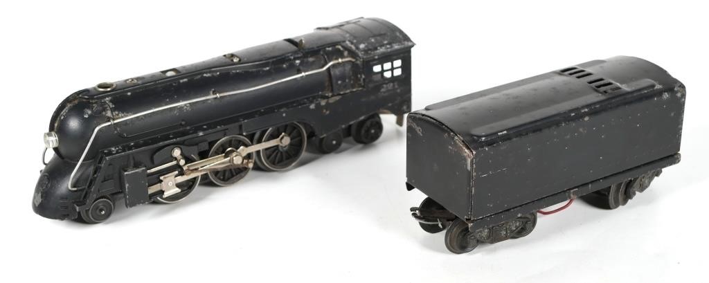 Appraisal: LIONEL O GAUGE STEAM LOCOMOTIVE AND TENDER - - Locomotive