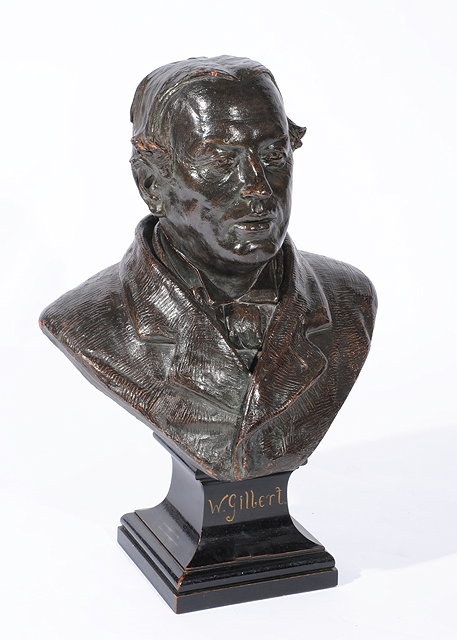 Appraisal: GEORGE FRAMPTON British - A bronze patinated terracotta bust of