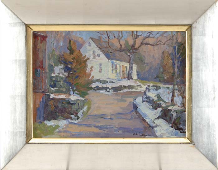 Appraisal: MIKE GRAVES American th Century NEW ENGLAND CAPE Oil on