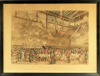 Appraisal: C Charles Turner Five Courts Boxing Engraving UNITED KINGDOM -