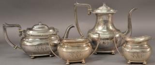 Appraisal: Gorham sterling silver four piece tea and coffee set pitchers