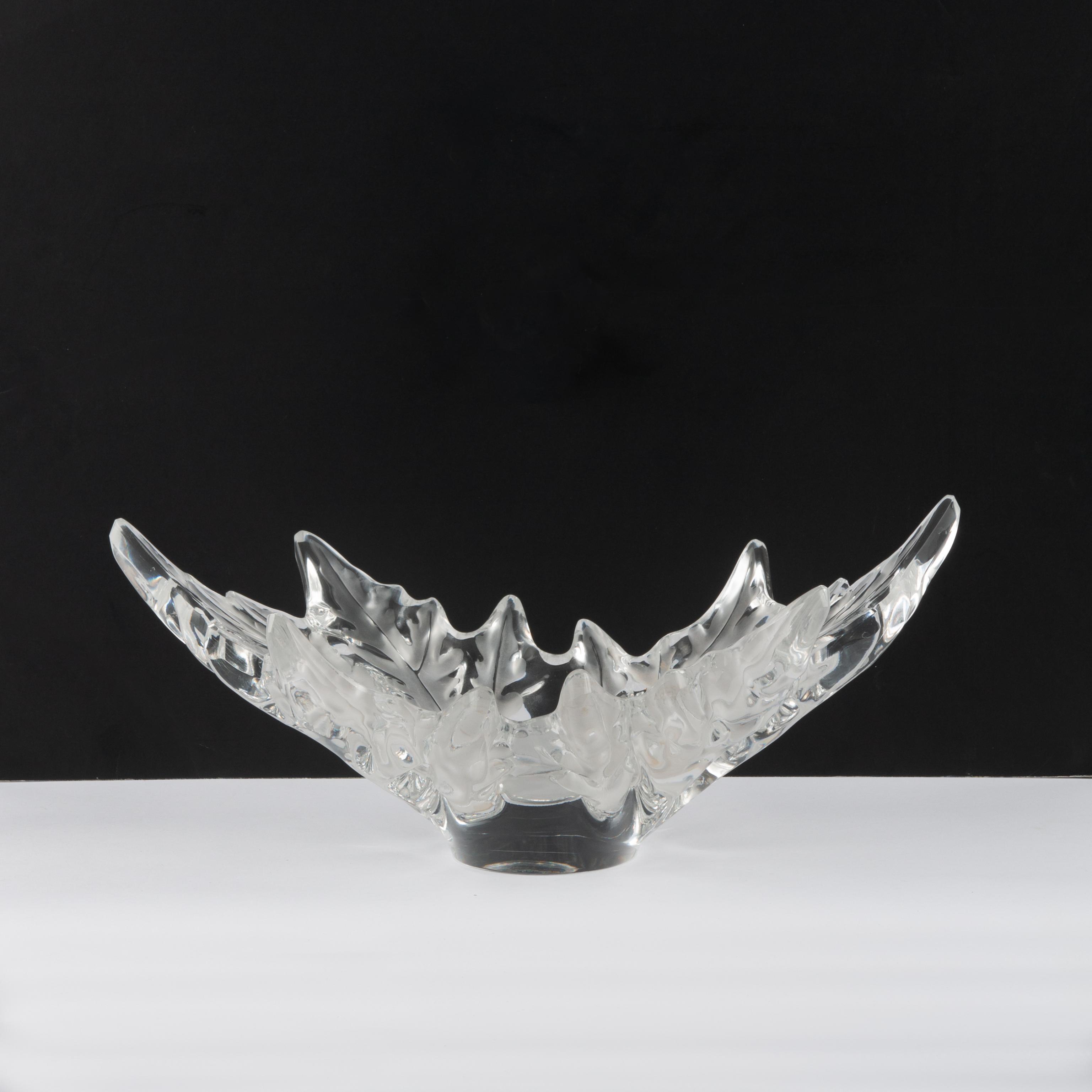 Appraisal: LALIQUE 'CHAMPS-ELYSEES' CENTERPIECE A large Lalique centerpiece bowl molded and