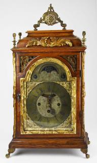 Appraisal: Late th c Austrian bracket clock with calendar movement signed