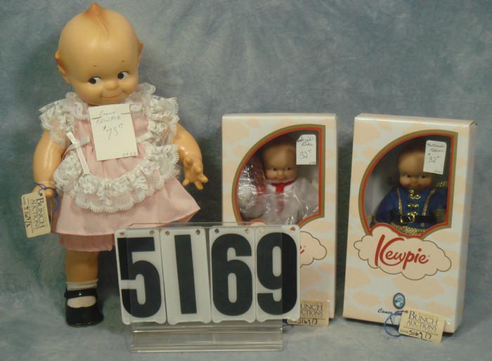 Appraisal: Kewpie dolls to inches tall vinyl dolls Cameo and Effanbee