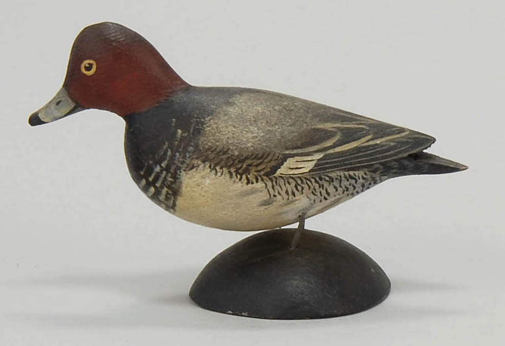 Appraisal: MINIATURE REDHEAD DRAKE By A E Crowell of East Harwich