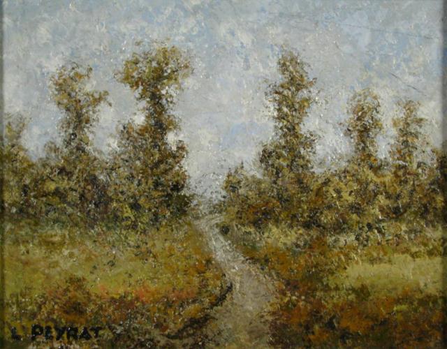 Appraisal: Louis Peyrat France - two x oil paintings on canvas