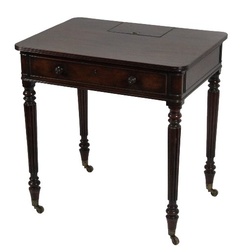 Appraisal: A th Century mahogany writing table to a design by