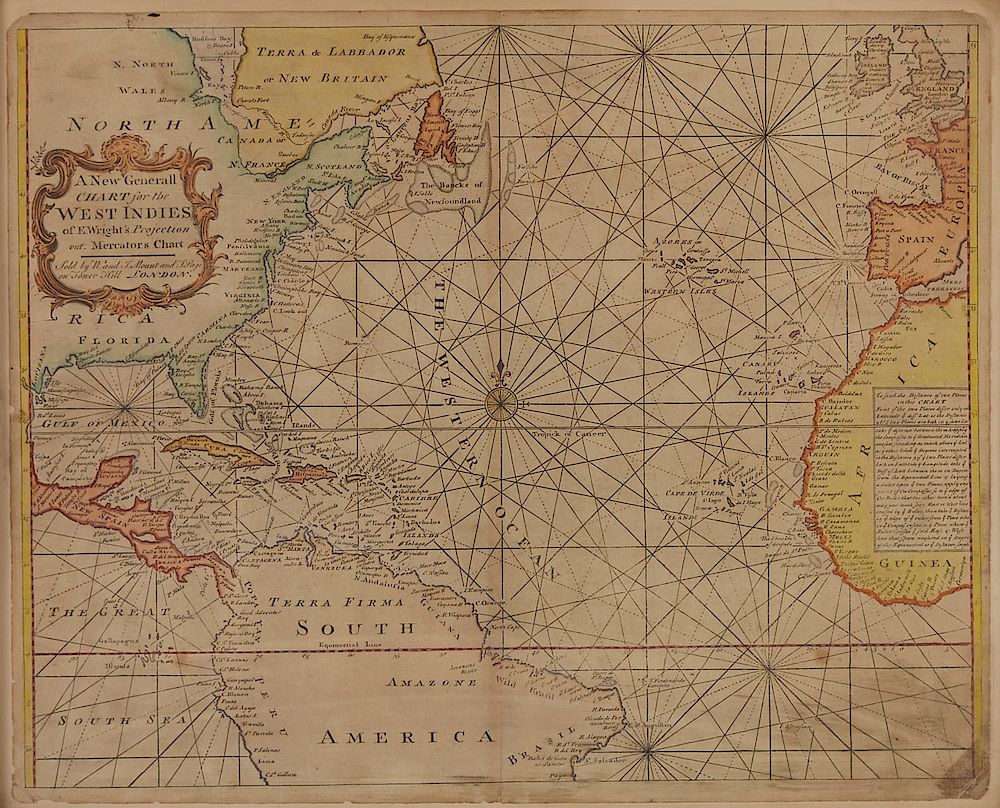 Appraisal: Map of West Indies from Mercator A new general chart