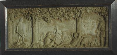 Appraisal: Spencer's Fairy Queen' a terracotta plaque in the style of