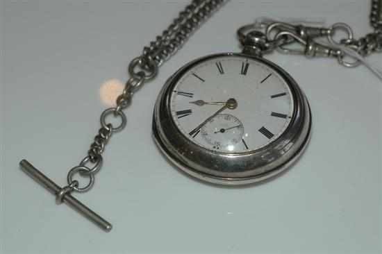 Appraisal: A PEAR CASED OPEN FACE POCKET WATCH KEY WIND FUSEE