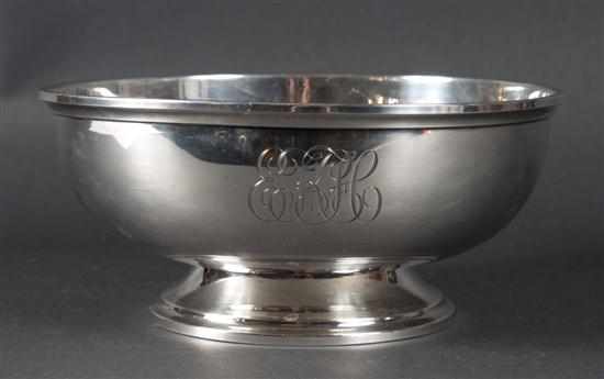 Appraisal: American sterling silver Revere style bowl Gorham mid- th century