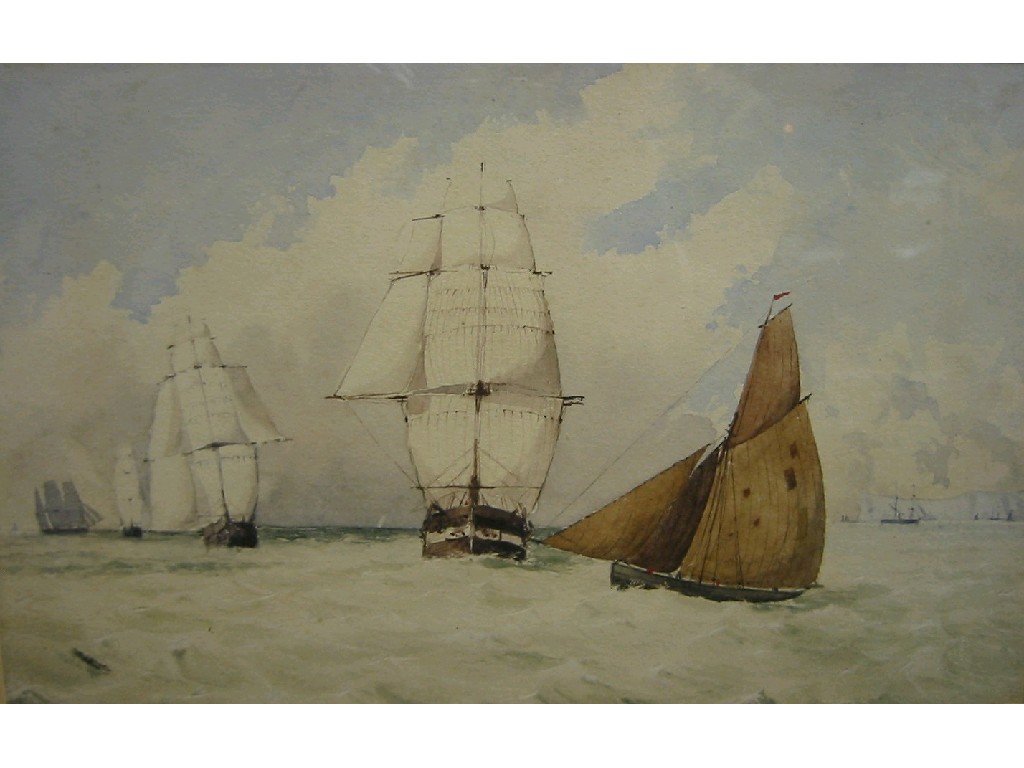 Appraisal: JOSEPH MURRAY INCE Shipping off a Coast signed watercolour x