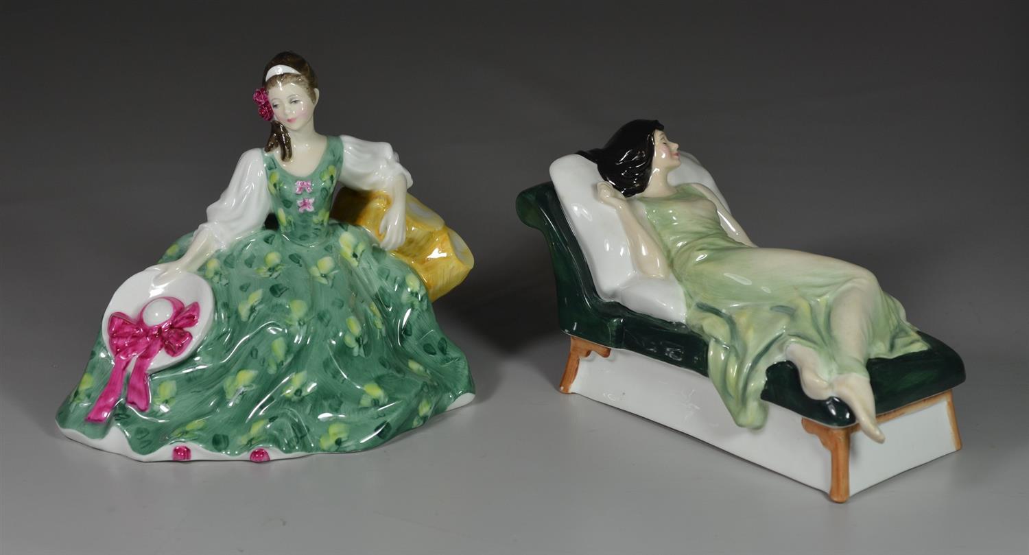 Appraisal: Royal Doulton bone china figurines Elyse HN with original box