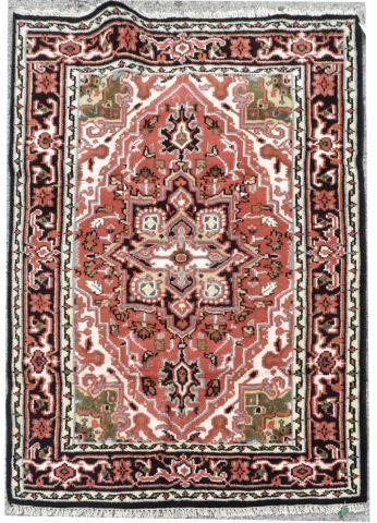 Appraisal: Hand-tied Persian Heriz rug approx 'l ' w