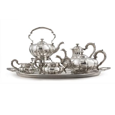 Appraisal: George VI Silver Coffee and Tea Service Together with a