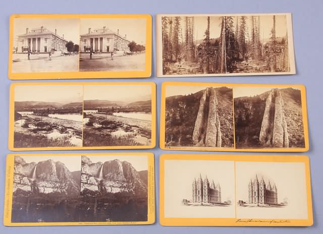 Appraisal: Grouping of stereoviews by C W Carter Salt Lake City