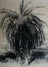 Appraisal: Brett Whiteley - Palm Tree I screenprint signed 'brett whiteley'