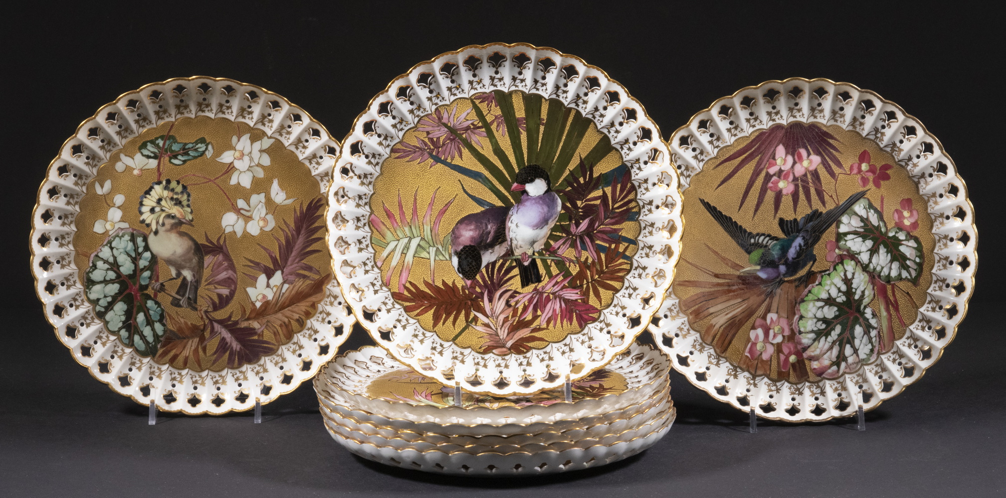 Appraisal: BROWNFIELD'S CHINA FOR TIFFANY CO PLATES Set of English China