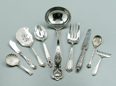 Appraisal: Fourteen pieces sterling flatware ladle King pattern by Black Starr