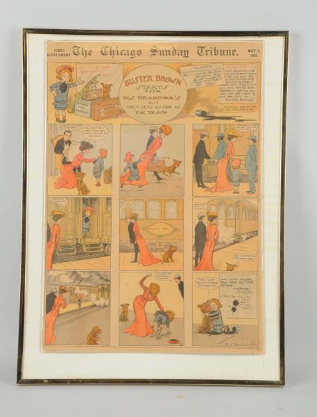 Appraisal: Buster Brown Color Comic Strip This Buster Brown comic is