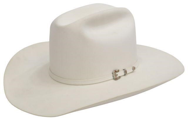 Appraisal: Stetson El Patron cowboy hat white X fur felt oval