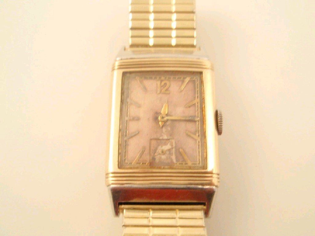 Appraisal: An Art Deco mid size wristwatch by Le Coultre having