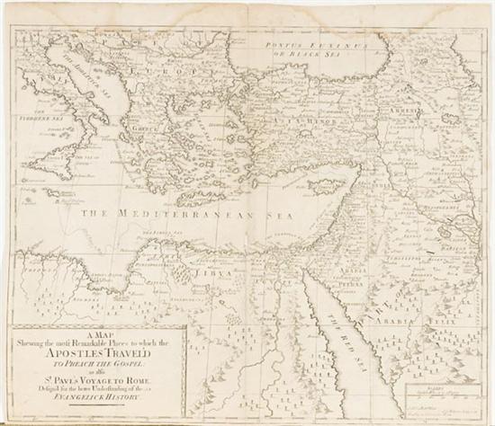 Appraisal: New Testament Travels Richard Ware A Map Shewing The Most