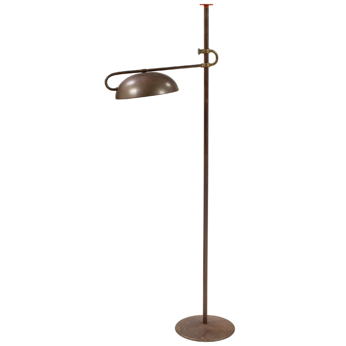 Appraisal: Kurt Versen floor lamp by Kurt Versen Inc brass c