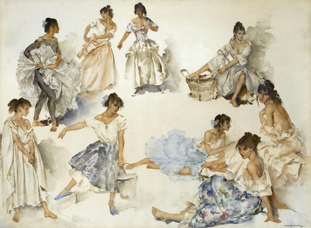 Appraisal: SIR WILLIAM RUSSELL FLINT RA PRWS RSW - VARIATIONS I