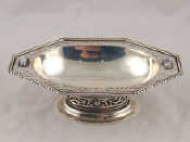 Appraisal: A continental silver dish the oval dish with broad pierced