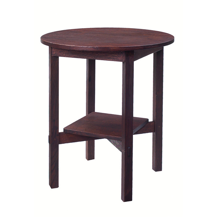 Appraisal: Stickley Brothers lamp table circular top over a square lower