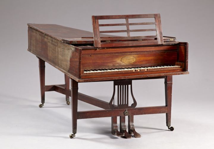 Appraisal: Regency Mahogany and Banded Inlaid Piano Forte first quarter th