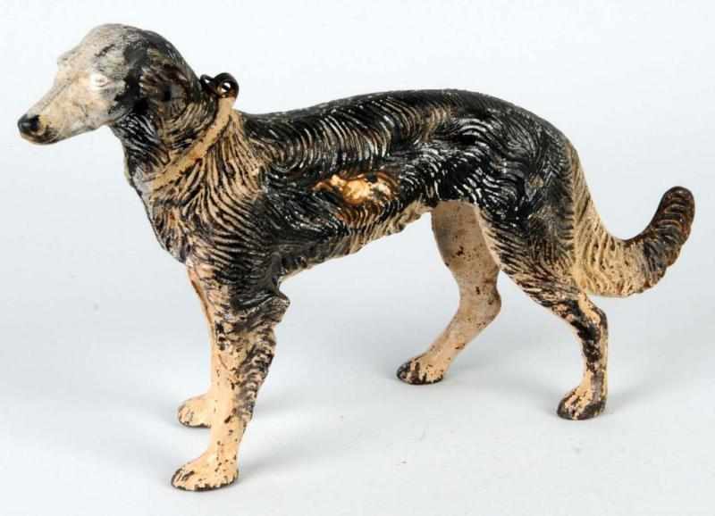 Appraisal: Cast Iron Russian Wolfhound Doorstop Description Made by Hubley Repainted