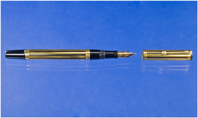 Appraisal: Waterman Gold filled Night and Day Waterman with broad nib