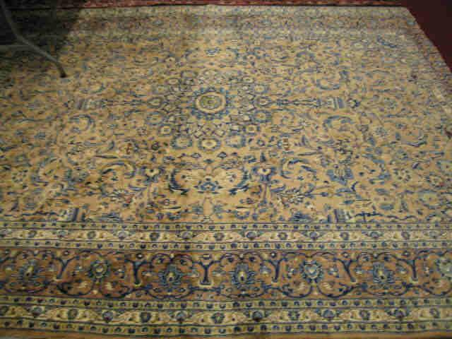 Appraisal: Tabriz or Shiraz Persian Handmade Room Size Rug elaborate blue