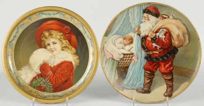 Appraisal: Lot of Early C D Kenny Christmas Plates Description Includes