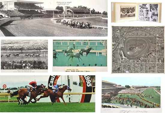 Appraisal: LARGE COLLECTION OF CAULFIELD PHOTOGRAPHS including trackside photographs aerial photographs