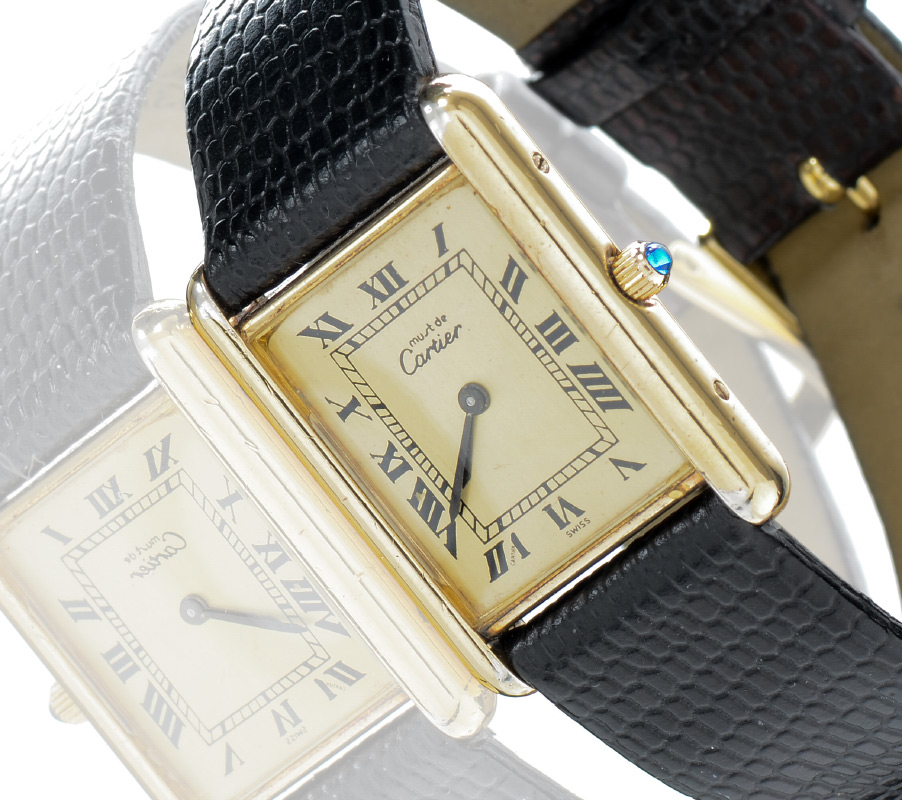 Appraisal: CARTIER MUST DE TANK UNISEX WATCH Swiss made quartz movement