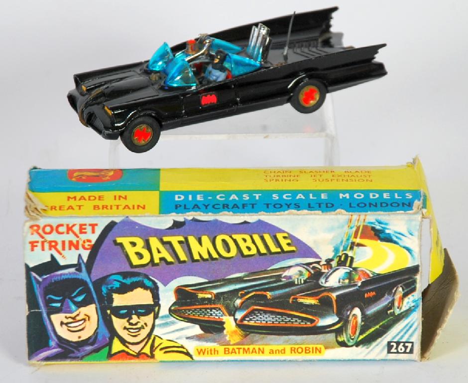 Appraisal: CORGI TOYS ALMOST MINT AND BOXED 'Batmobile' model No minor