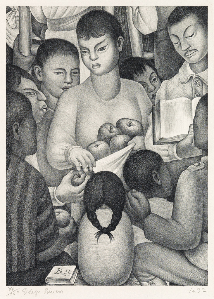 Appraisal: DIEGO RIVERA Fruits of Labor Lithograph x mm x inches