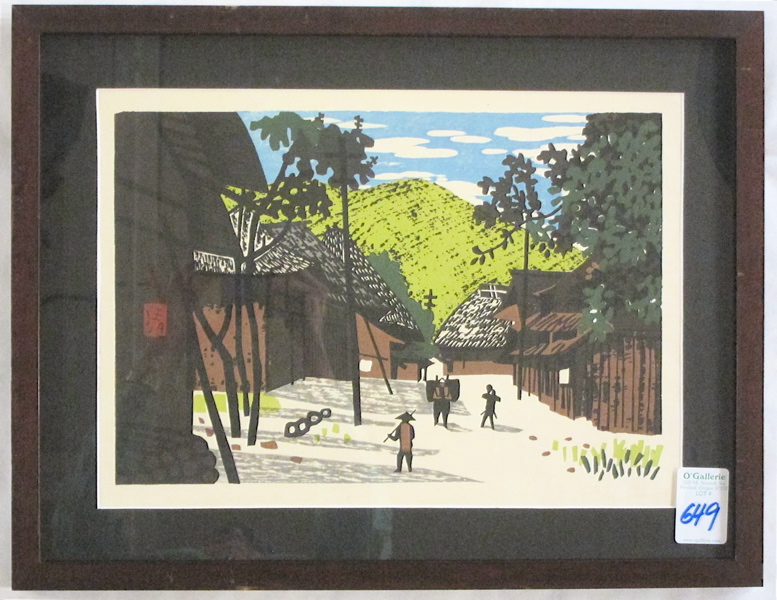 Appraisal: KIYOSHI SAITO Japanese - woodblock print Summer in Aizu c