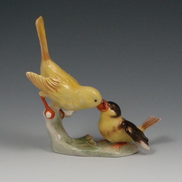 Appraisal: Goebel figurine of a mother bird feeding its baby Marked