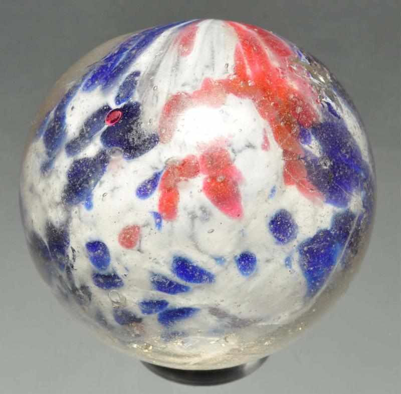 Appraisal: Single Pontil Cloud Marble Description Some of the colored dots