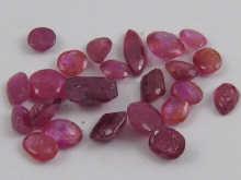 Appraisal: A quantity of loose polished rubies approx carats