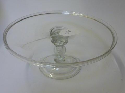 Appraisal: A GEORGIAN STYLE TAZZA c of plain circular form on