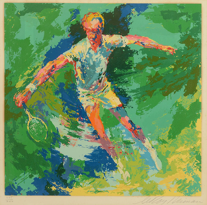 Appraisal: NEIMAN Leroy American - Tennis Player Serigraph sight size ''