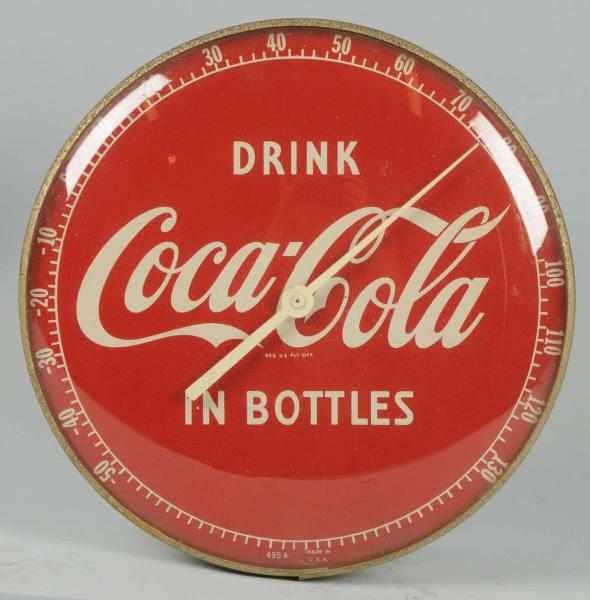 Appraisal: s Coca-Cola Dial Thermometer Extensive case wear but light soiling