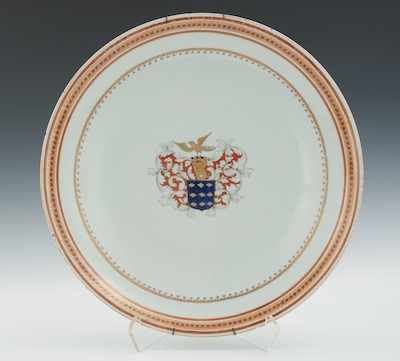 Appraisal: A Large Chinese Export Armorial Porcelain Charger Circa - Decorated