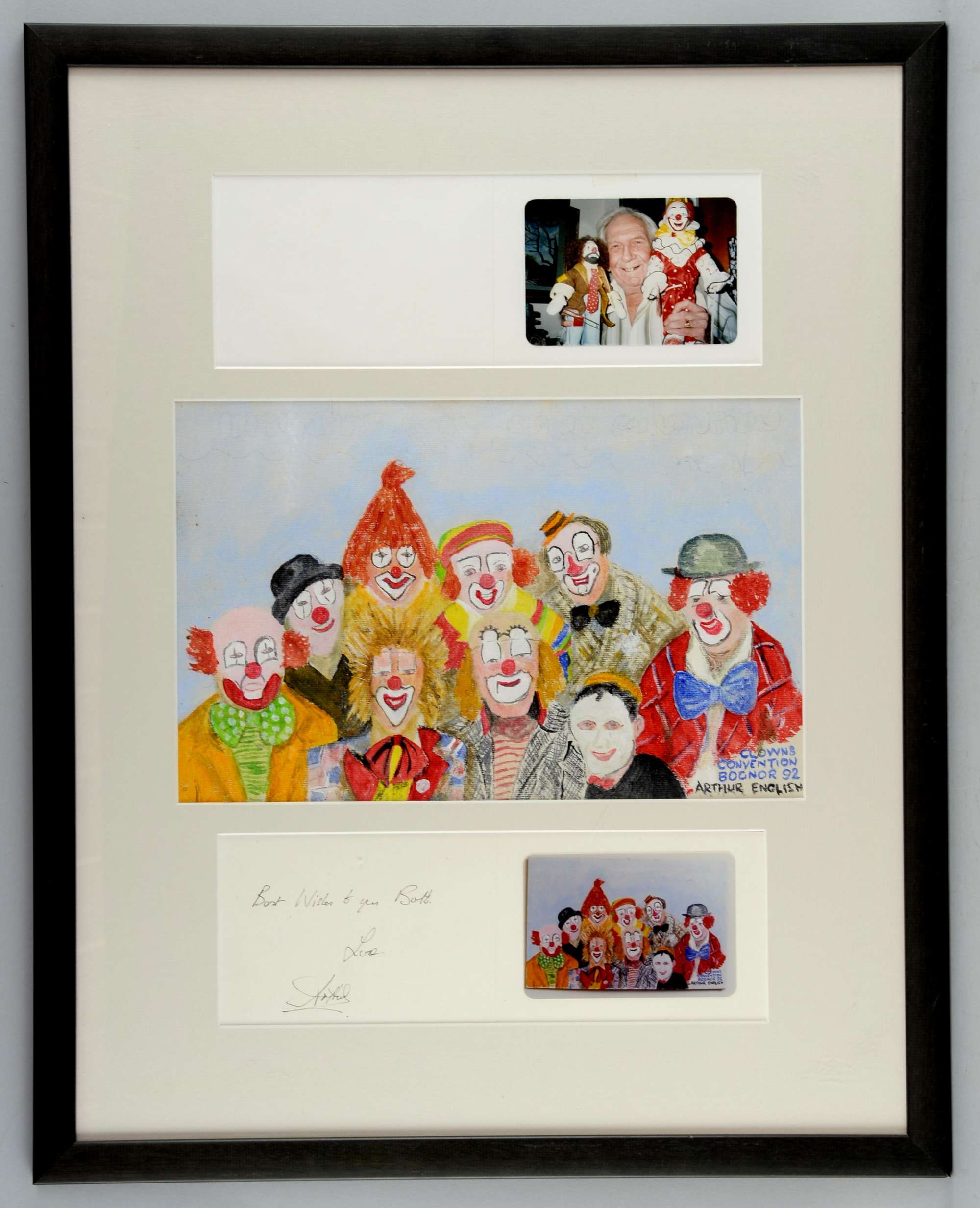 Appraisal: Arthur English Clowns Convention Bognor ' ' signed oil on